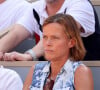 Muriel Robin et sa femme Anne Le Nen en tribunes de l'épreuve de tennis opposant Novak Djokovic à Rafael Nadal lors des Jeux Olympiques de Paris 2024 (JO) à Roland Garros, à Paris, France, le 29 juillet 2024. © Jacovides-Perusseau/Bestimage 