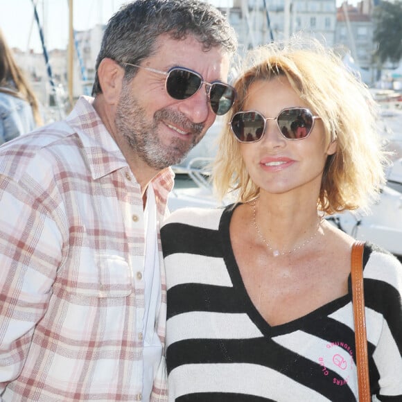 Ingrid Chauvin et son compagnon Philippe Warrin au photocall de la série "Demain nous appartient" lors de la 24ème édition du Festival de la Fiction TV de La Rochelle, Franc© Patrick bernard/Bestimage