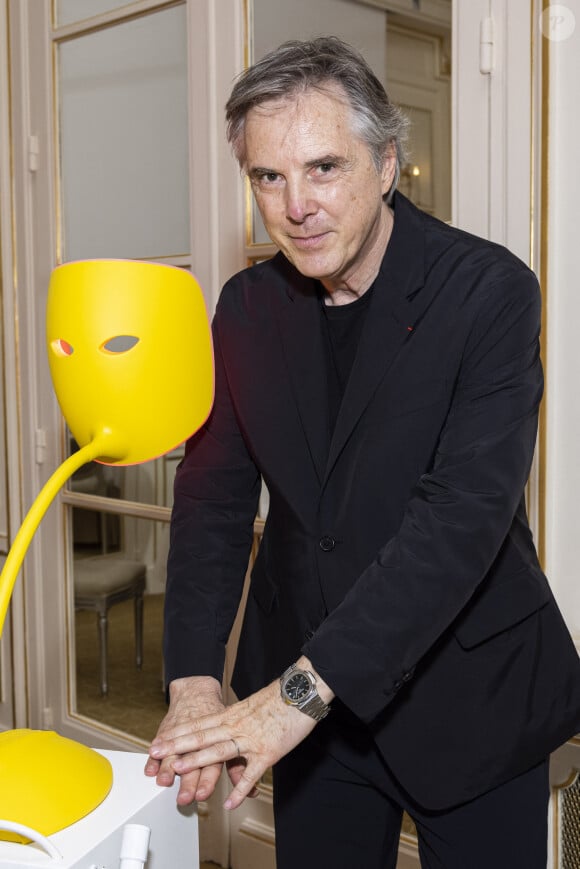 Olivier Lapidus présente le concept "Beauté par la Lumière" à l'hôtel Plaza Athénée, Paris, France, le 24 juin 2021. © Olivier Borde/Bestimage