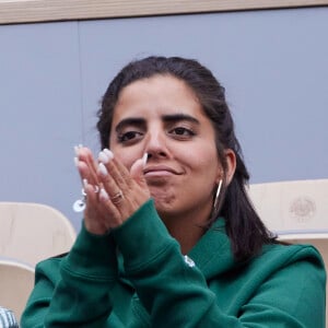 Et les paroles ont été modifiées
Inès Reg (Inès Reghioua) dans les tribunes des Internationaux de France de tennis de Roland Garros 2024 à Paris, France, le 3 juin 2024. © Jacovides-Moreau/Bestimage