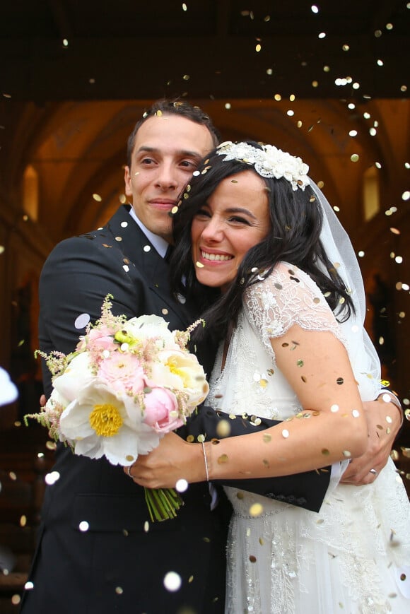 Exclusif - Mariage religieux d'Alizée et Grégoire Lyonnet en l'église de Villanova. Le 18 juin 2016. © Olivier Huitel - Olivier Sanchez / Bestimage - Crystal