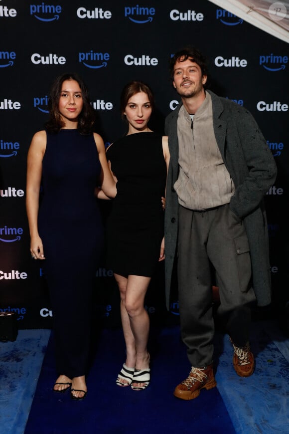 Anaïde Rozam, Marie Colomb, César Domboy - Avant-première de la série "Culte" à la Villa Culte à Paris. Le 9 octobre 2024 © Christophe Clovis / Bestimage