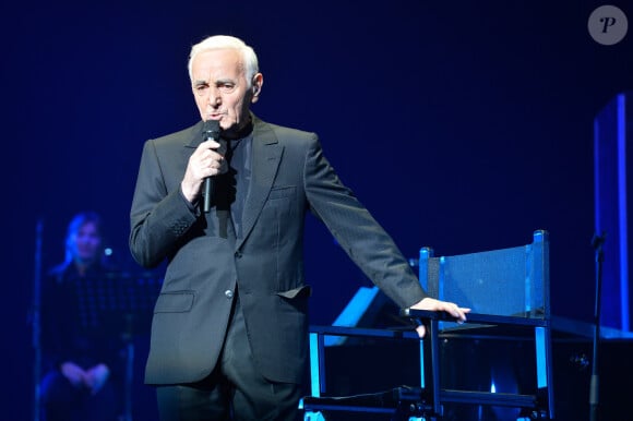 Charles Aznavour en concert au Palais des Sports à Paris, le 21 décembre 2016. © Guirec Coadic/Bestimage 