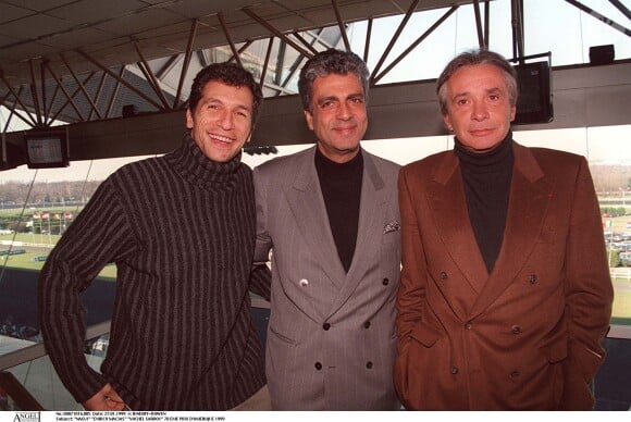 Nagui, Michel Sardou et Enrico Macias.