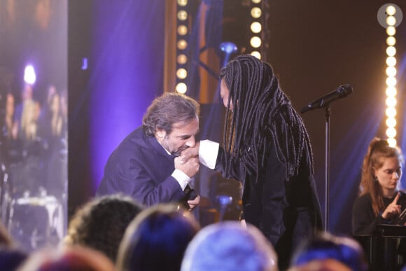 Exclusif - Kareen Guiock-Thuram, André Manoukian - Enregistrement de l'émission "Le Grand Echiquier, Spéciale Outre-Mer", présentée par C.Chazal et A.Manoukian et diffusée le 24 octobre sur France 2 © Jack Tribeca / Bestimage