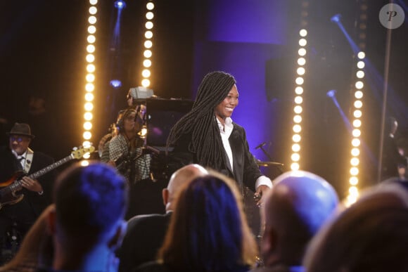 Exclusif - Kareen Guiock Thuram - Enregistrement de l'émission "Le Grand Echiquier, Spéciale Outre-Mer", présentée par C.Chazal et A.Manoukian et diffusée le 24 octobre sur France 2 © Jack Tribeca / Bestimage