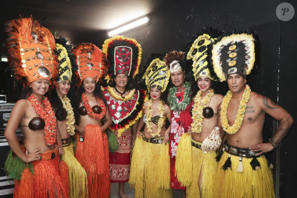 Exclusif - Troupe Aloha Tahiti Show - Backstage - Enregistrement de l'émission "Le Grand Echiquier, Spéciale Outre-Mer", présentée par C.Chazal et A.Manoukian et diffusée le 24 octobre sur France 2 © Jack Tribeca / Bestimage