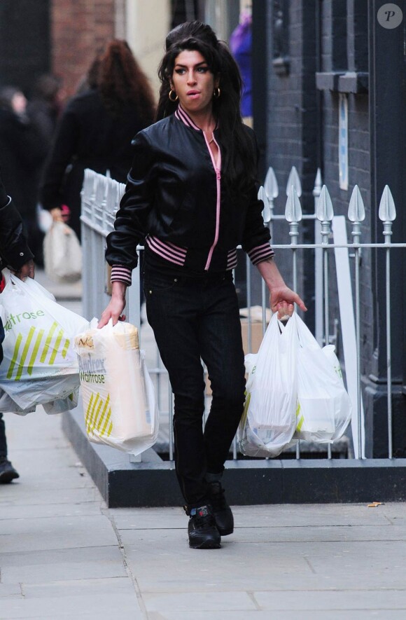 Amy Winehouse à Londres, courant mars 2010