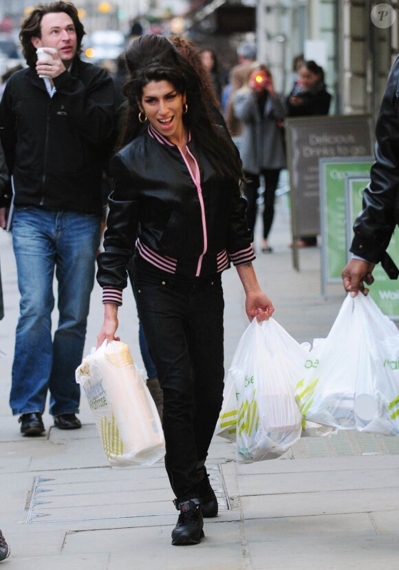 Amy Winehouse à Londres, courant mars 2010