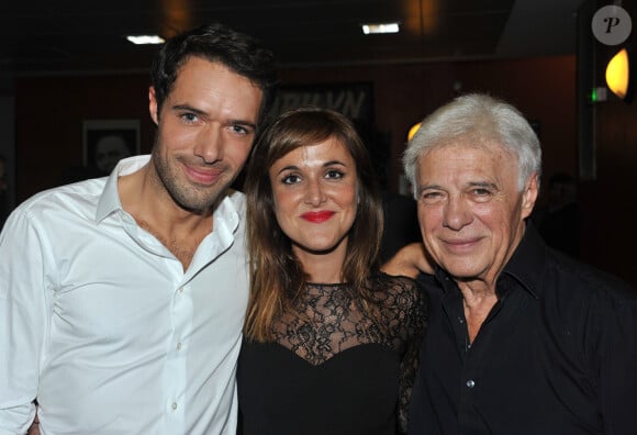 Exclusif - Nicolas, sa soeur Victoria et leur pere Guy Bedos - Aftershow du spectacle de Guy Bedos "La der des der" a l'Olympia a Paris. Le 23 decembre 2013