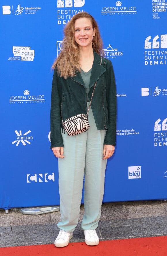 Odile Vuillemin au photocall du film "Le Signalement" lors de la 3ème édition du festival du film de Demain (30 mai - 2 juin 2024), à Vierzon, France, le 31 mai 2024. © Coadic Guirec/Bestimage 