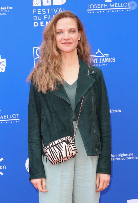 Odile Vuillemin au photocall du film "Le Signalement" lors de la 3ème édition du festival du film de Demain (30 mai - 2 juin 2024), à Vierzon, France, le 31 mai 2024. © Coadic Guirec/Bestimage 