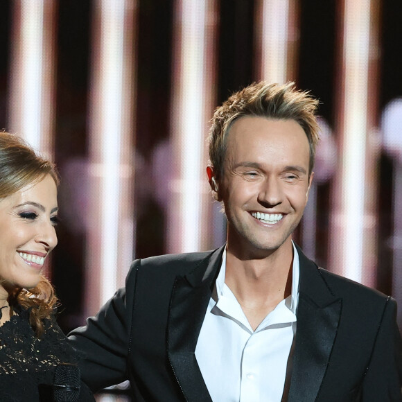 Léa Salamé et Cyril Féraud - 39ème cérémonie des Victoires de la musique à la Seine musicale de Boulogne-Billancourt, France, le 9 février 2024. © Coadic Guirec/Bestimage