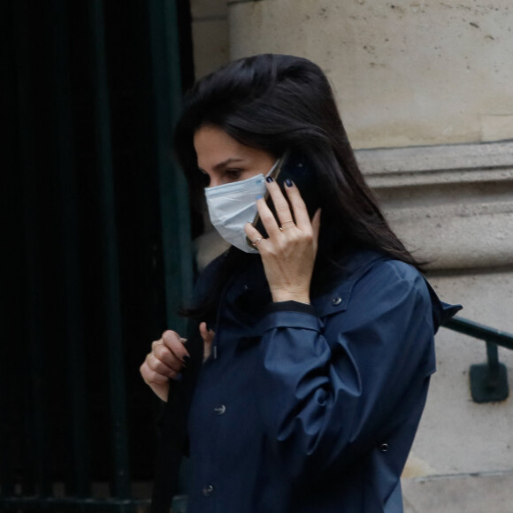 Exclusif - Marie Drucker - Les obsèques de Martine Allain-Regnault en l'Église Saint François De Sales de Paris, le 14 octobre 2022.