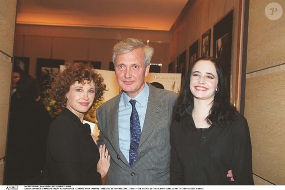 Hommage à Marlène Jobert avec son mari et leur fille Eva Green au 14eme festival du film de Paris.