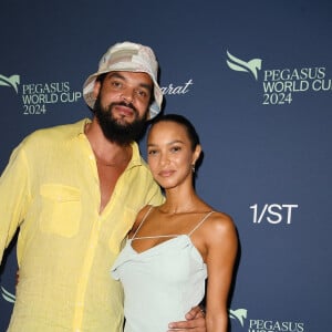 Hallandale Beach, FL - Des célébrités à la Pegasus World Cup 2024 au Gulfstream Park à Hallandale, Floride. Sur la photo : Joakim Noah, Lais Ribeiro