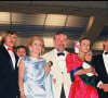 Gérard Depardieu, Philippe Noiret, Catherine Deneuve et Sophie Marceau au Festival de Cannes pour le film Fort Saganne en 1984