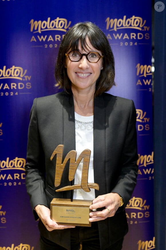 Exclusif - Alexia Laroche-Joubert, meilleure émission d'aventure pour Fort Boyard lors de la soirée de remise de prix Molotov TV Awards 2024, première édition, pour récompenser les programmes télés préférés. Avec plus de 1,5 millions de votes comptabilisés pour cette édition, les Molotov TV Awards 2024 ont mis en lumière les émissions, les programmes et personnalités TV les plus marquants de la saison TV de septembre 2023 à juin 2024. © Rachid Bellak / Bestimage 