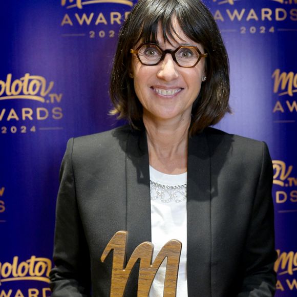 Exclusif - Alexia Laroche-Joubert, meilleure émission d'aventure pour Fort Boyard lors de la soirée de remise de prix Molotov TV Awards 2024, première édition, pour récompenser les programmes télés préférés. Avec plus de 1,5 millions de votes comptabilisés pour cette édition, les Molotov TV Awards 2024 ont mis en lumière les émissions, les programmes et personnalités TV les plus marquants de la saison TV de septembre 2023 à juin 2024. © Rachid Bellak / Bestimage 