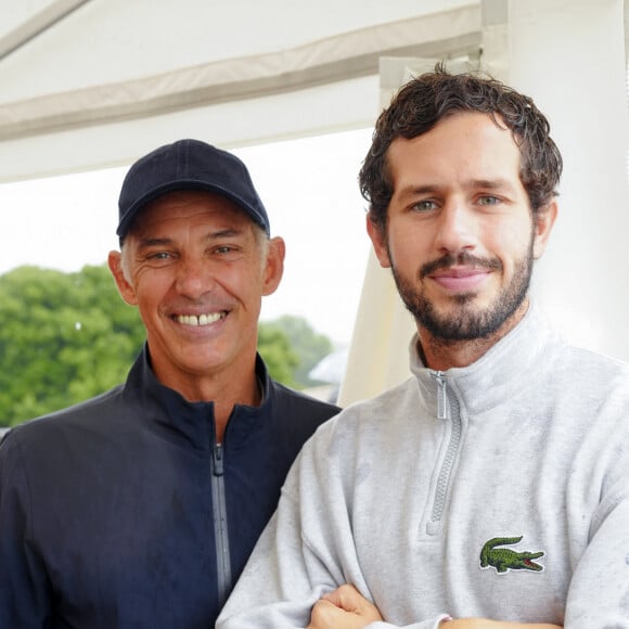 Exclusif - Paul Belmondo, son fils Victor Belmondo - Jour 3 - Les célébrités lors du marathon Karting Jules Bianchi au circuit Paul Ricard au Castellet le 8 septembre 2024. © Anne-Sophie Guebey via Bestimage 