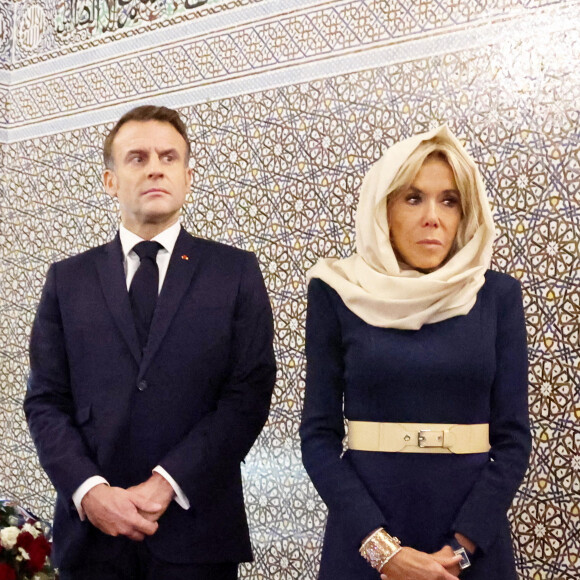 Brigitte et Emmanuel Macron se sont rendus au Mausolée de Mohammed V à Rabat 
 
Le Président de la République, Emmanuel Macron et la première dame Brigitte Macron se recueillent au Mausolée de Mohammed V à Rabat au Maroc le 29 Octobre 2024. © Dominique Jacovides/Bestimage