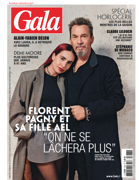 Florent Pagny et sa fille Ael, "Gala", 31/10/2024.