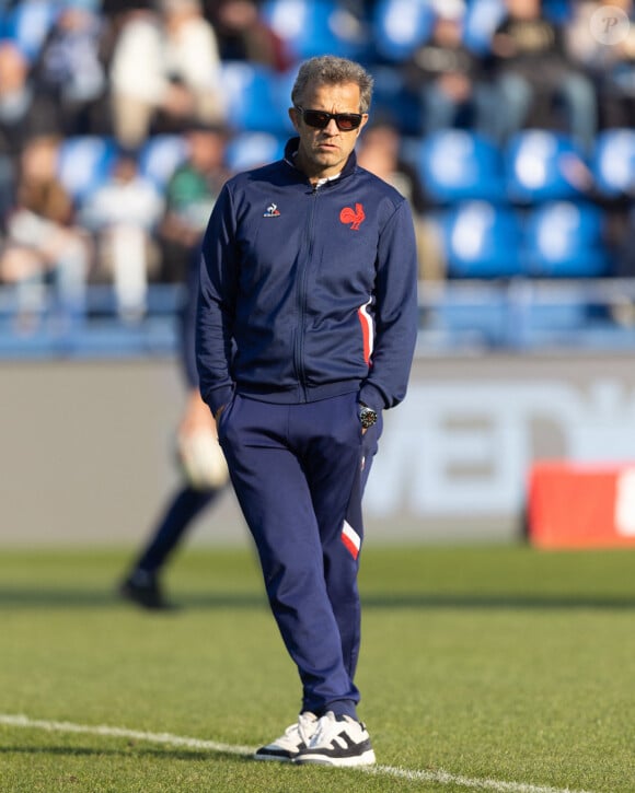 "Pour l'instant, la décision est ferme: ils ne sont pas sélectionnables", ajoute Fabien Galthié à propos d'Hugo Auradou et Oscar Jégou
 
Fabien Galthié (France) lors du match de test rugby opposant l'Argentine à la France (33-25) à Buenos Aires, Argentine, le 13 juillet 2024. © Mateo Occhi/Panoramic/Bestimage