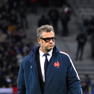 Fabien Galthié au Stade Pierre Mauroy de Lille, France.