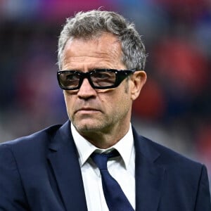 Fabien Galthié s'exprime sur les cas Hugo Auradou et Oscar Jégou
 
Fabien Galthié - Coupe du Monde de Rugby France - Match de quart de finale "France-Afrique du Sud" au Stade de France à Saint-Denis.