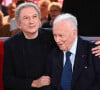 Exclusif -Michel Drucker et Philippe Bouvard - Enregistrement de l'émission Vivement dimanche au studio Gabriel, presentée par M.Drucker, diffusée sur France 3 le 9 octobre 2022. ©