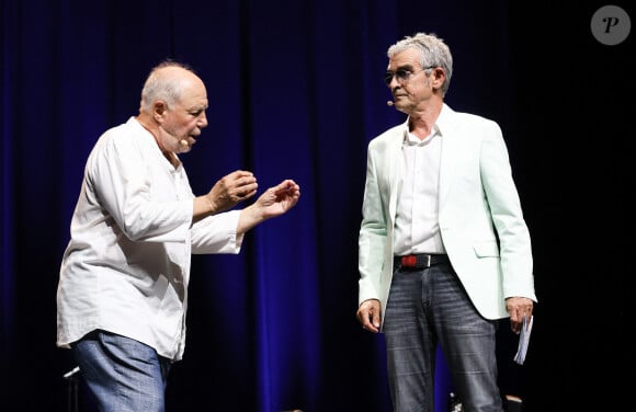 Exclusif - Marc Jolivet et Fabrice Drouelle - Concert "En cœur pour l'Ukraine" au Casino de Paris le 18 juin 2023.  © Coadic Guirec/Bestimage 