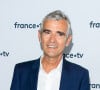 Fabrice Drouelle est l'un des hommes de radio les plus populaires de France ! 
Fabrice Drouelle lors du photocall dans le cadre de la conférence de presse de France Télévisions au Pavillon Gabriel à Paris, France. © Pierre Perusseau/Bestimage 