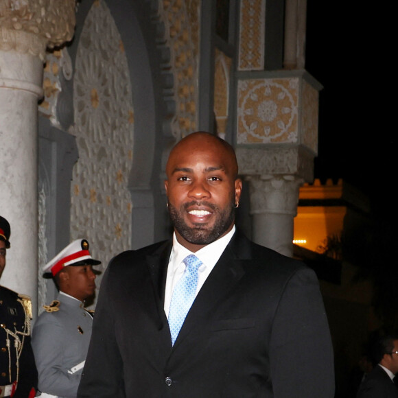 Teddy Riner - Dîner d'Etat offert par sa Majesté le roi Mohammed VI du Maroc en l'honneur du Président de la République Emmanuel Macron et de la première dame Brigitte Macron au Palais Royal de Rabat au Maroc le 29 Octobre 2024. © Dominique Jacovides/Bestimage