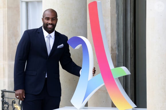 Teddy Riner - Le président de la République française a reçu les membres de la délégation française de Paris2024 ainsi que ses deux prédécesseurs au palais de l'Elysée à Paris, France, le 16 septembre 2017. © Stéphane Lemouton/Bestimage