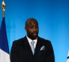 Le champion de judo s'est exprimé sur le coût de la vie en Guadeloupe et en Martinique
 
Teddy Riner, champion olympique de judo lors de la réception des acteurs de la candidature de Paris aux Jeux Olympiques et Paralympiques de 2024 au palais de l'Elysée à Paris le 15 septembre 2017. © Hamilton / Pool / Bestimage