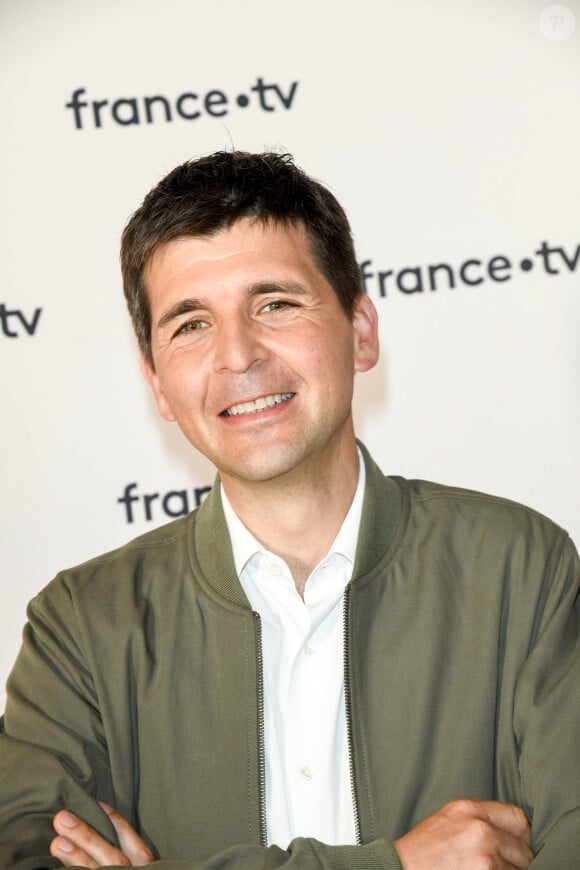 Thomas Sotto au photocall de la conférence de presse de France 2 au théâtre Marigny à Paris le 18 juin 2019 © Coadic Guirec / Bestimage