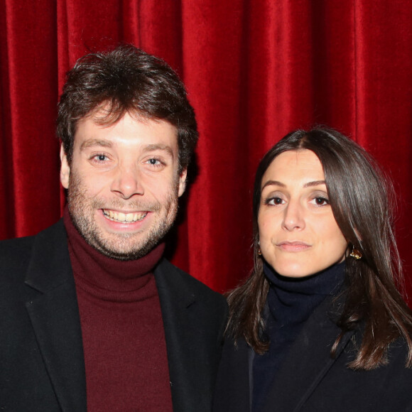 Exclusif - Benjamin Duhamel et Agathe Lambret - Générale de la Pièce de Théâtre "Un président ne devrait pas dire ça..." à Bobino dans le cadre de la 5ème édition des  Paroles Citoyennes  à Paris le 28 Mars 2022. © Bertrand Rindoff/Bestimage