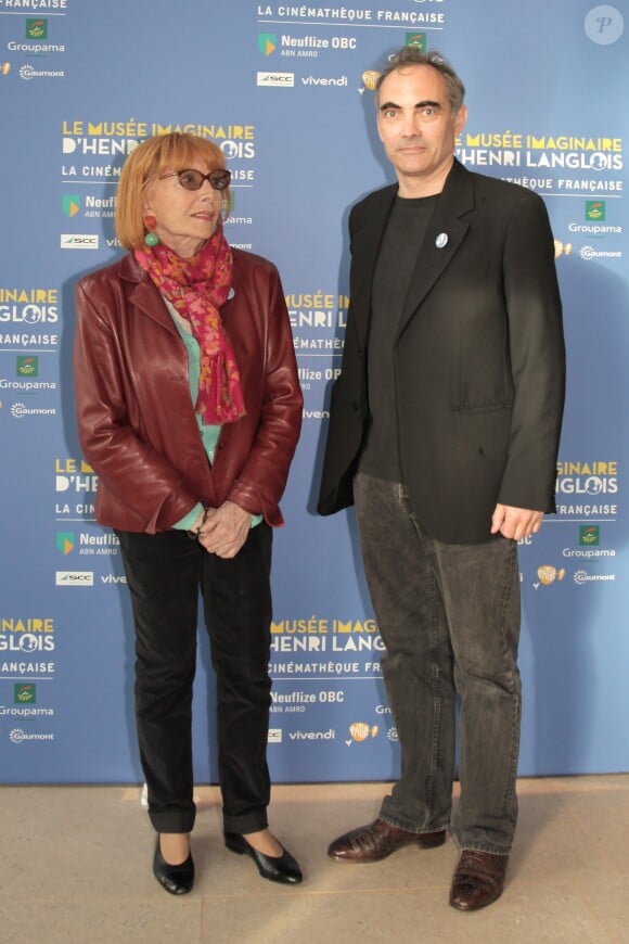 le père de son fils Thomas.
Stéphane Audran et Thomas Chabrol - Vernissage de l'exposition "Le musée imaginaire d'Henri Langlois" à la Cinémathèque de Paris. Le 7 avril 2014