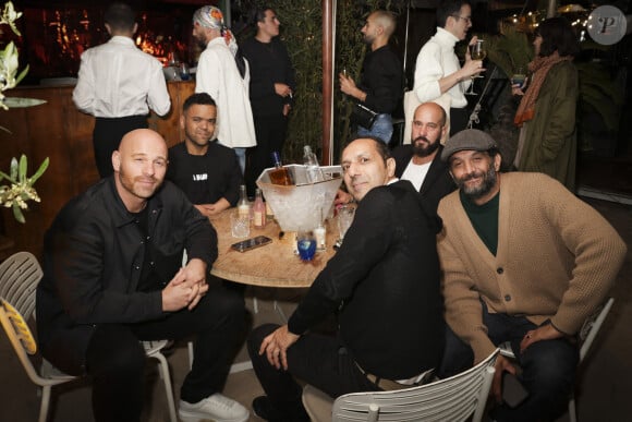 Exclusif - Franck Gastambide, Anouar Toubali, guest, guest, Ramzy Bedia lors de la soirée des 30 ans d'AlloCiné à la plage du 3.14 lors du 76ème Festival International du Film de Cannes, France, le 20 mai 2023. © Jack Tribeca/Bestimage 