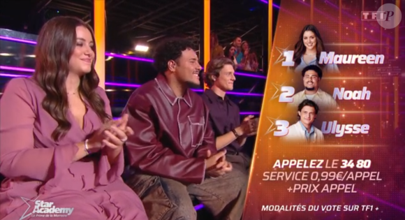 Tout s'est joué entre lui et Maureen
Ulysse, Noah et Maureen en danger, "Star Academy 2024", TF1 capture d'écran.