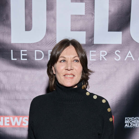 Exclusif - Mathilde Seigner au photocall de la soirée Ciné-concert symphonique "Alain Delon, le dernier Samouraï" au Palais des congrès à Paris le 8 novembre 2024 le jour de son anniversaire. © Jacovides / Moreau / Bestimage 