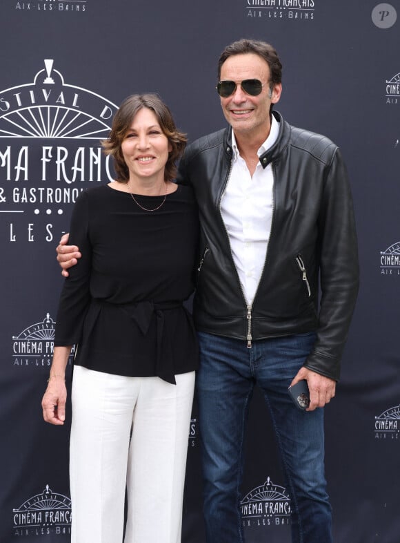 Exclusif - Mathilde Seigner, Anthony Delon - Photocall de la 3ème édition du Festival du Cinéma Français et de la Gastronomie d'Aix-les-Bains. Le 8 juin 2024 © Denis Guignebourg / Bestimage 