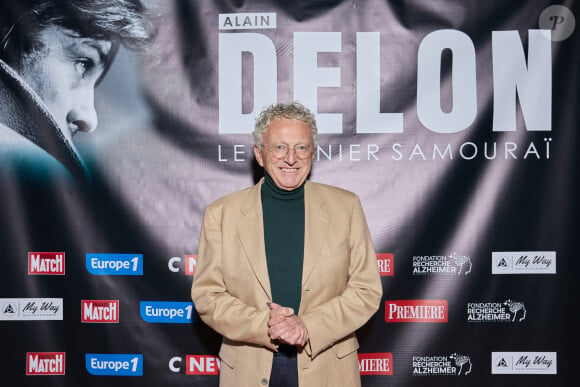 Exclusif - Nelson Monfort au photocall de la soirée Ciné-concert symphonique "Alain Delon, le dernier Samouraï" au Palais des congrès à Paris le 8 novembre 2024 le jour de son anniversaire. © Jacovides / Moreau / Bestimage 