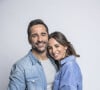 Exclusif - Florent Peyre et sa compagne Virginie Stref - Backstage - Enregistrement de l'émission "La Chanson secrète 11" à Paris, diffusée le 24 juin sur TF1. © Jacovides-Moreau / Bestimage 