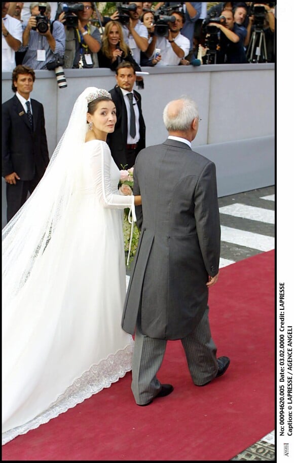 Septembre 2003 - Mariage d'Emmanuel Philibert de Savoie et Clotilde Courau à la Basilique Sainte Marie des Anges à Rome.