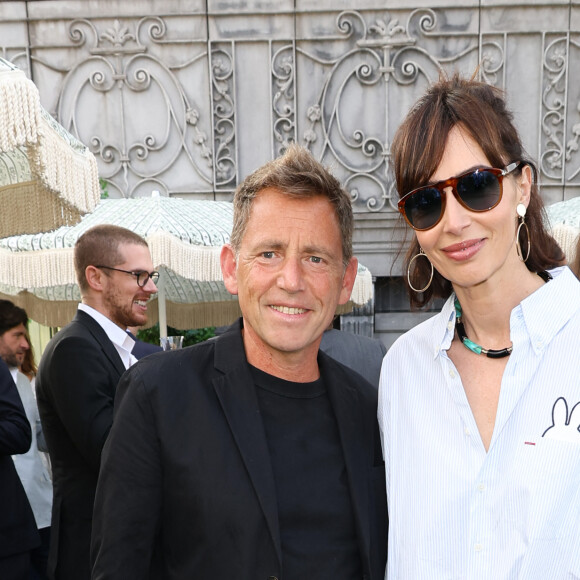 Exclusif - Daniel Riolo et Géraldine Maillet - Inauguration du Rooftop "Le Marta - Jardin suspendu" au sommet de l'hôtel Barrière Fouquet's à Paris le 26 juin 2024. © Coadic Guirec / Bestimage