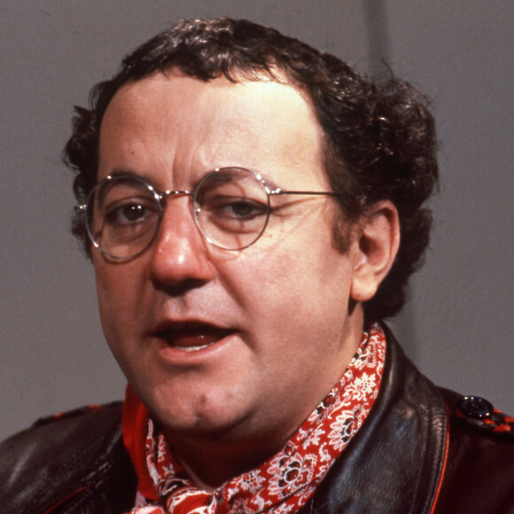 Image d'archive de Coluche.