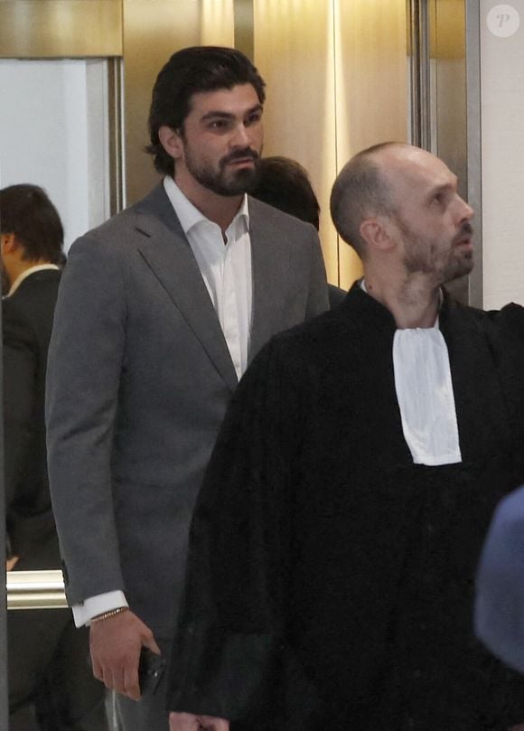 Procès de Bruno Pelat, ex-compagnon d'Iris Mittenaere, jugé en comparution immédiate pour violences conjugales devant le tribunal de Paris, le 6 novembre 2024. © Christophe Clovis / Bestimage