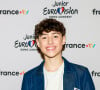 Exclusif - Conférence de presse de Titouan, jeune chanteur de 14 ans, Quimpérois, qui représentera la France avec son titre ''Comme ci, comme ça'' lors de la prochaine édition du concours de l’Eurovision Junior 2024 qui se déroulera à Madrid en Espagne, le 16 novembre prochain, en direct su France 2. Prise de vue à Quimper, France, le 16 octobre 2024. © Laetitia Notarianni/Bestimage