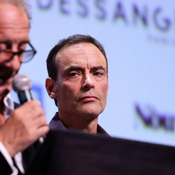 "Je suis totalement déconnecté, je me fiche de ce que l'on raconte sur moi."
Vincent Lindon, Anthony Delon - Pour la séance de clôture de la 16ème édition du Festival Lumière de Lyon, un hommage tout particulier a été rendu à l'acteur Alain Delon en projetant "Plein Soleil" de René Clément.